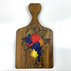 Hand painted Wooden Board Decor Fruit